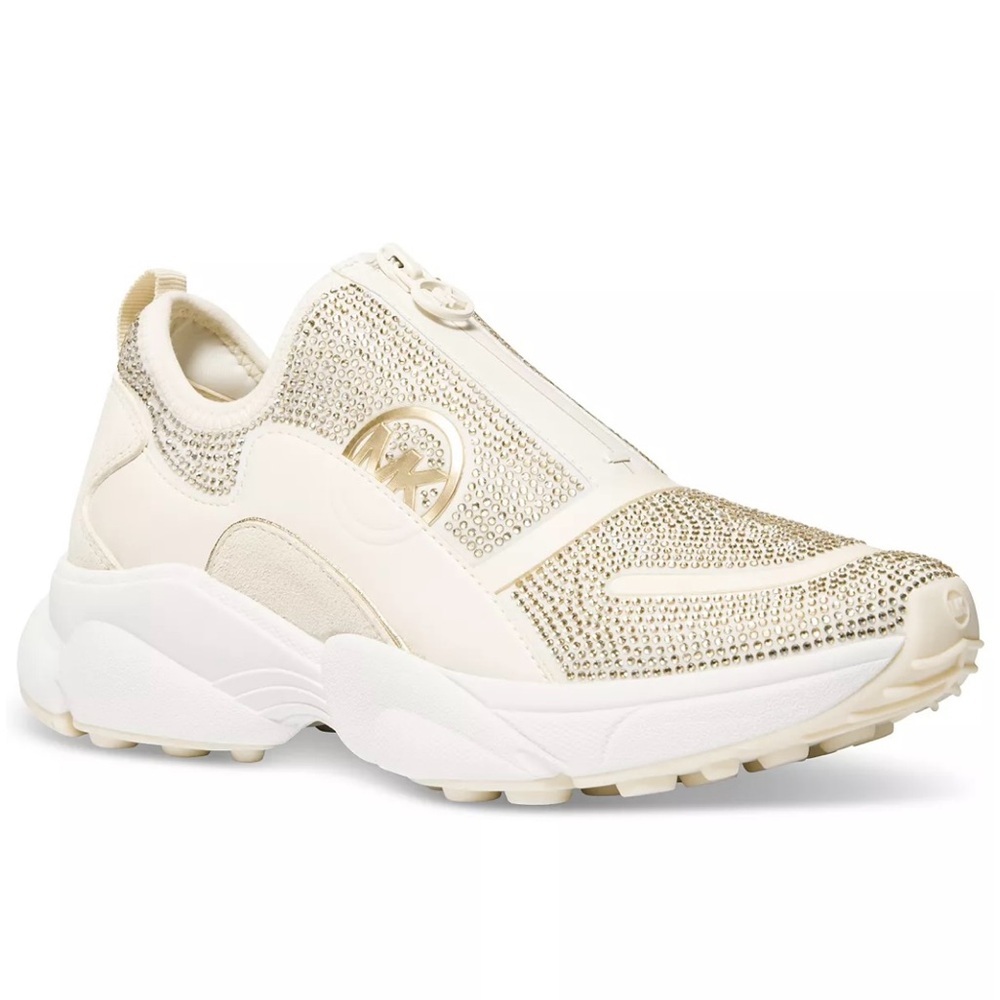 🆕 MICHAEL KORS Sami Zip Trainer Sneakers, Size 7